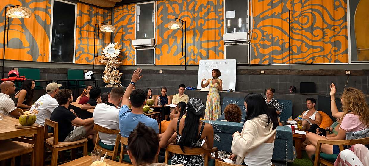 Carole Favre hosting a Deep Love discussion